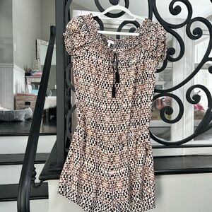 Joie geo-print silk romper.  Preowned. Size small
